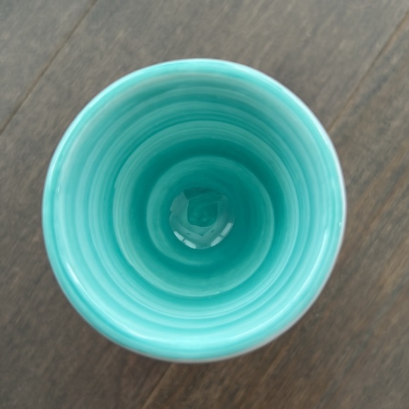 ANTHROPOLOGIE Turquoise Green Ceramic Dish Bundle, Scalloped Tray Egg Holder - Picture 5 of 11